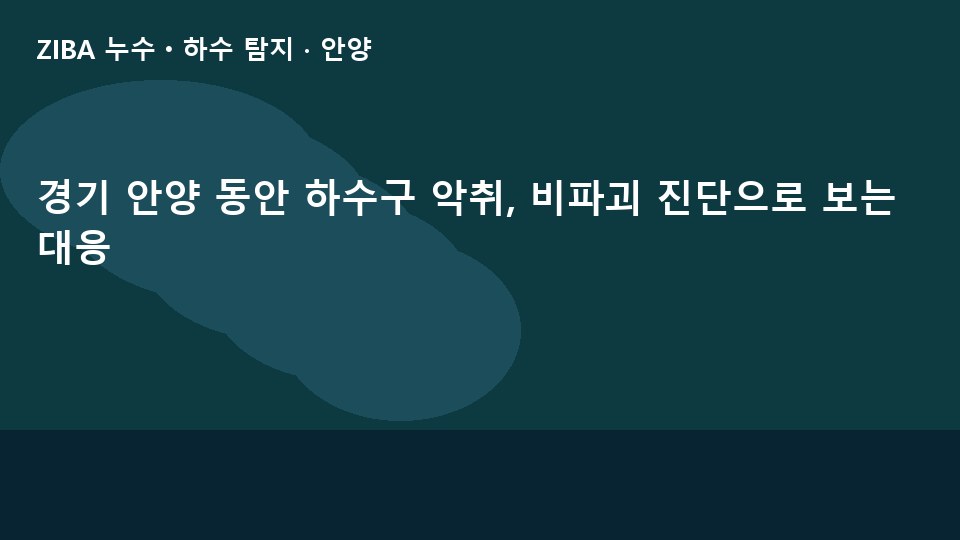 경기 안양 동안 하수구 악취, 비파괴 진단으로 보는 대응