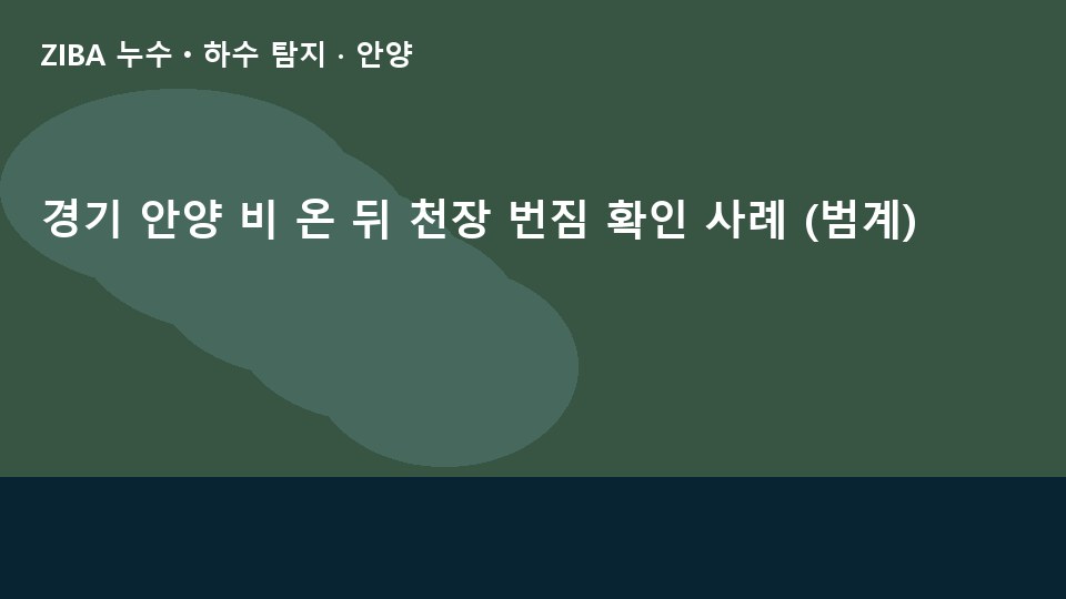 경기 안양 비 온 뒤 천장 번짐 확인 사례 (범계)